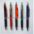 Triangle Metal Ball Pen with Rubber Grip (LT-C345)